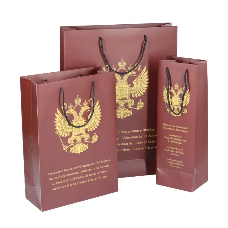 Customised T-shirt Garment Cloth Apparel Packaging Shopping Paper Bag with Logo
