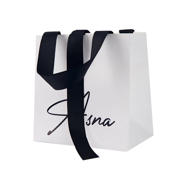 Custom Printed Matte Luxury Retail Paper Shopping Bags with Logos
