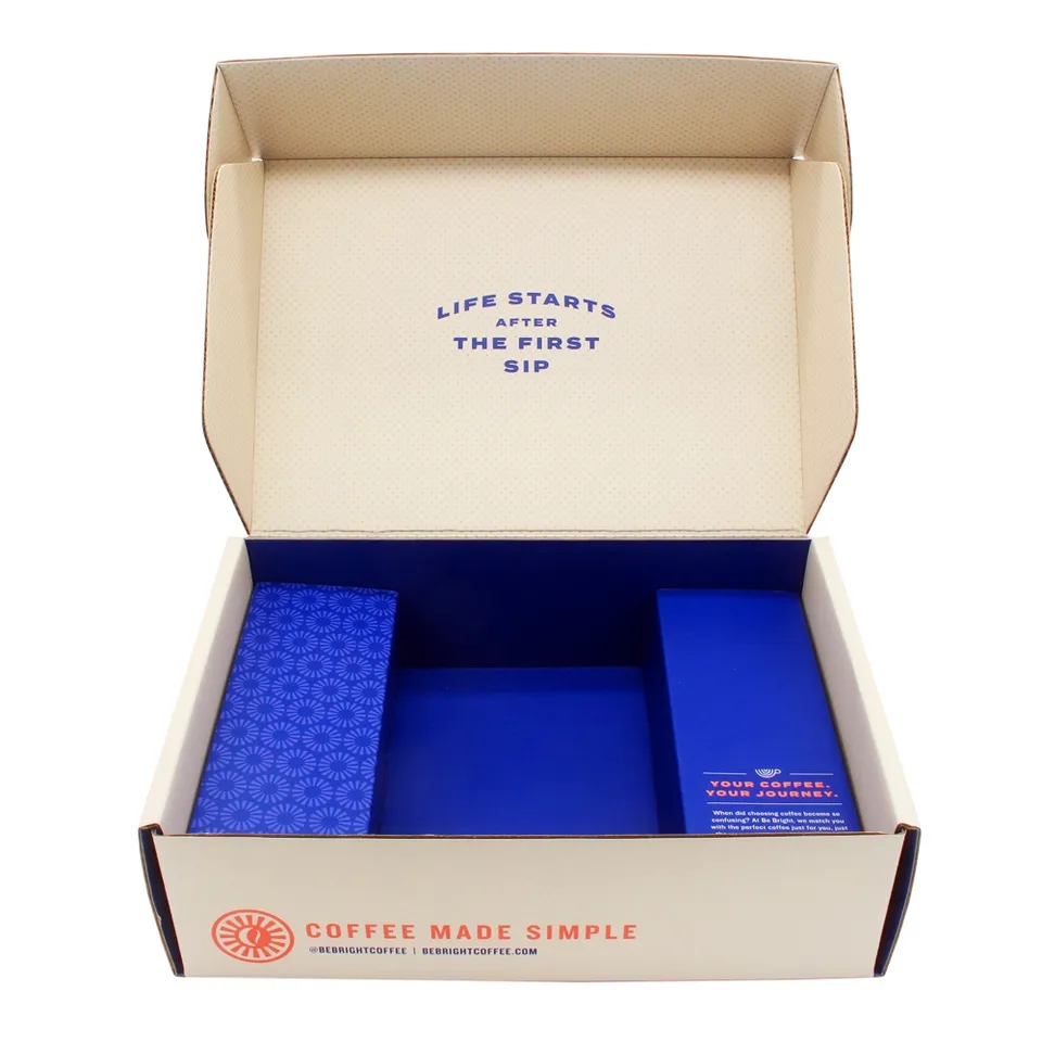 Custom Corrugated Mailer Gift Packaging Box Custom Logo Paper Kraft Box