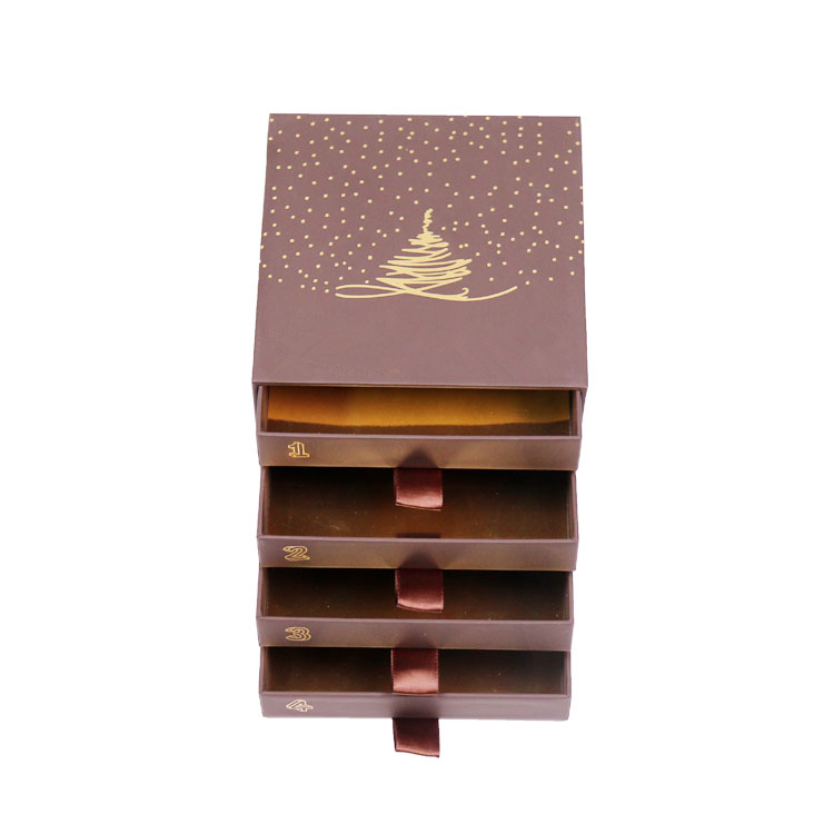 Luxury Customised Chocolate Drawer Box with Ribbon
