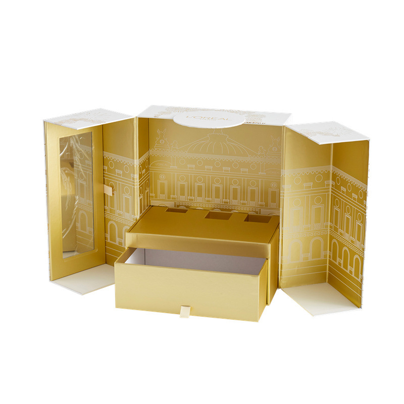 Custom Fancy Design Gift Packaging Luxury Empty Printed Cosmetic Box with Inserts